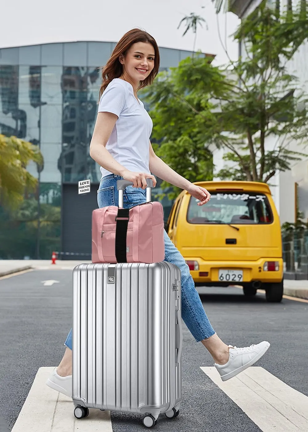 Luggage Straps Bag Bungee Luggage Straps Suitcase Adjustable BeltAdd a Bag Easy to Travel Suitcase Elastic Strap Belt Luggage Accessories(Black)