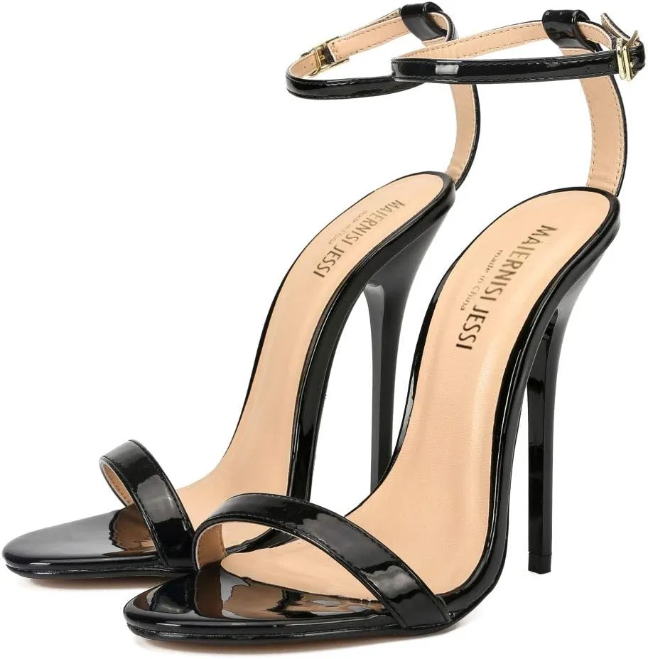 MAIERNISI JESSI Unisex Men's Women's Strappy Sandals Heels, Stilletos High Heeled Sandals