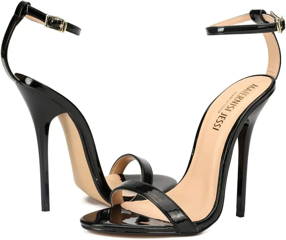 MAIERNISI JESSI Unisex Men's Women's Strappy Sandals Heels, Stilletos High Heeled Sandals