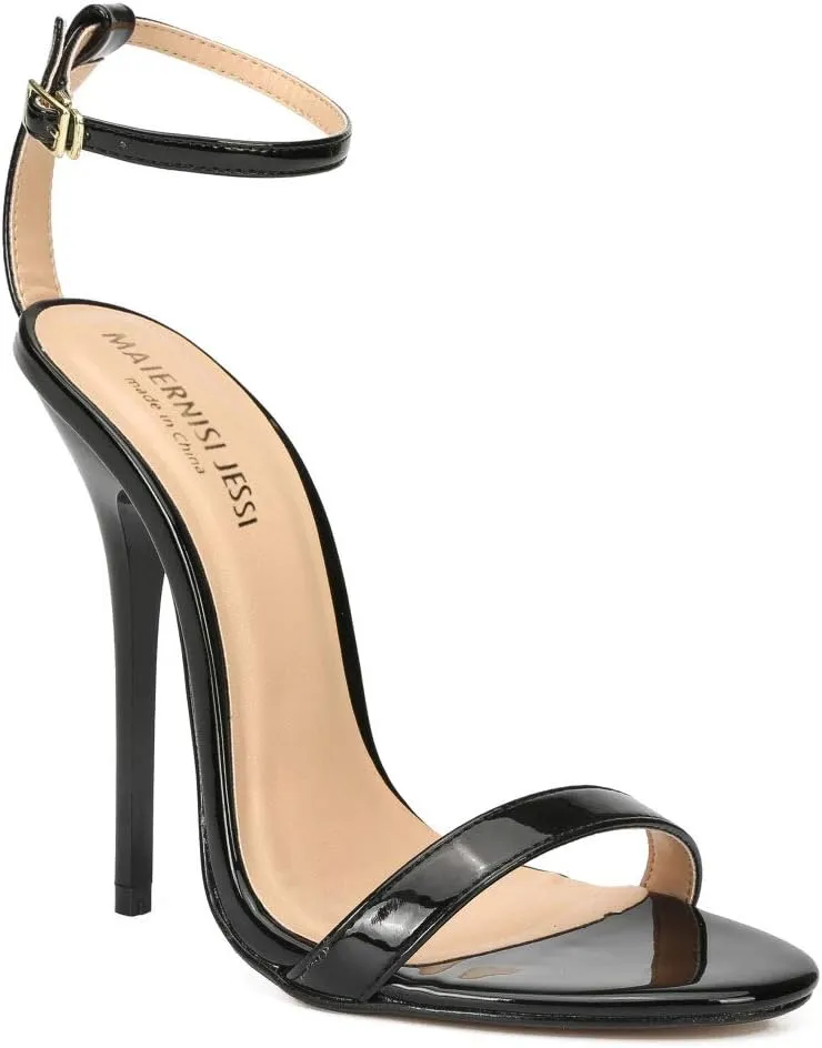 MAIERNISI JESSI Unisex Men's Women's Strappy Sandals Heels, Stilletos High Heeled Sandals
