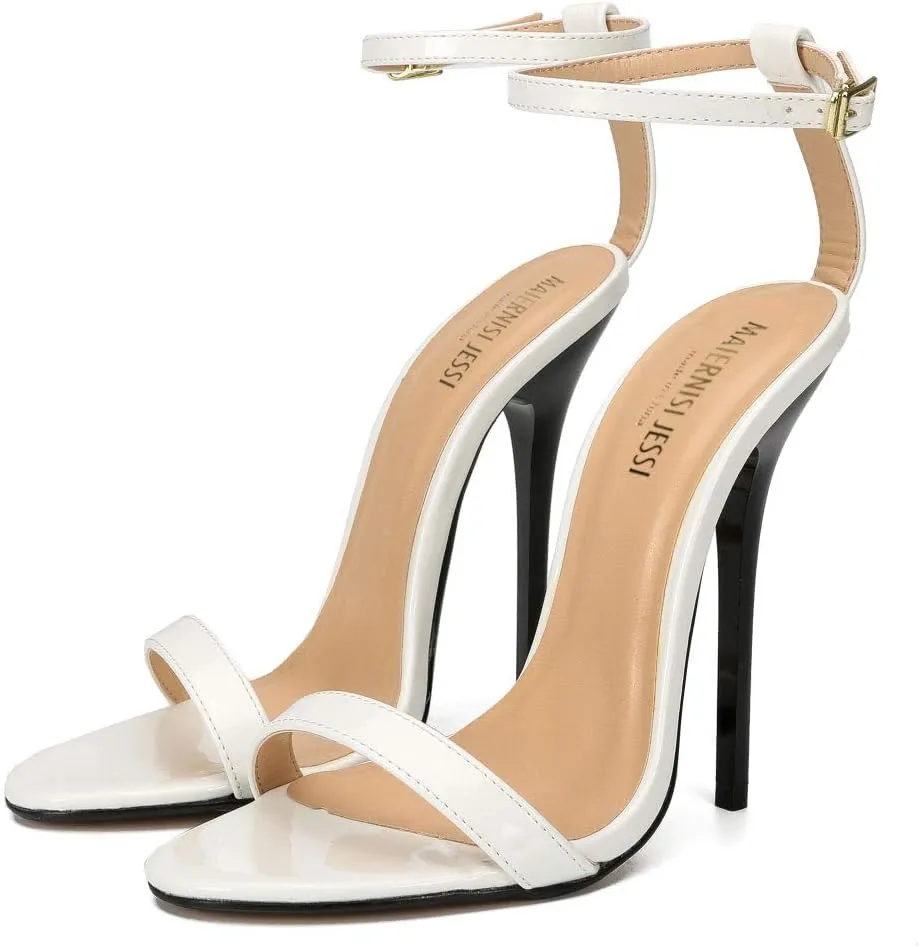 MAIERNISI JESSI Unisex Men's Women's Strappy Sandals Heels, Stilletos High Heeled Sandals