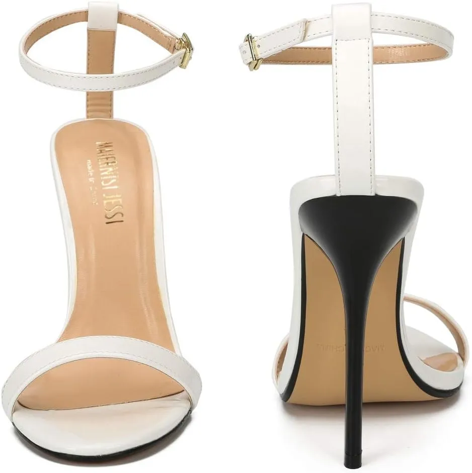 MAIERNISI JESSI Unisex Men's Women's Strappy Sandals Heels, Stilletos High Heeled Sandals