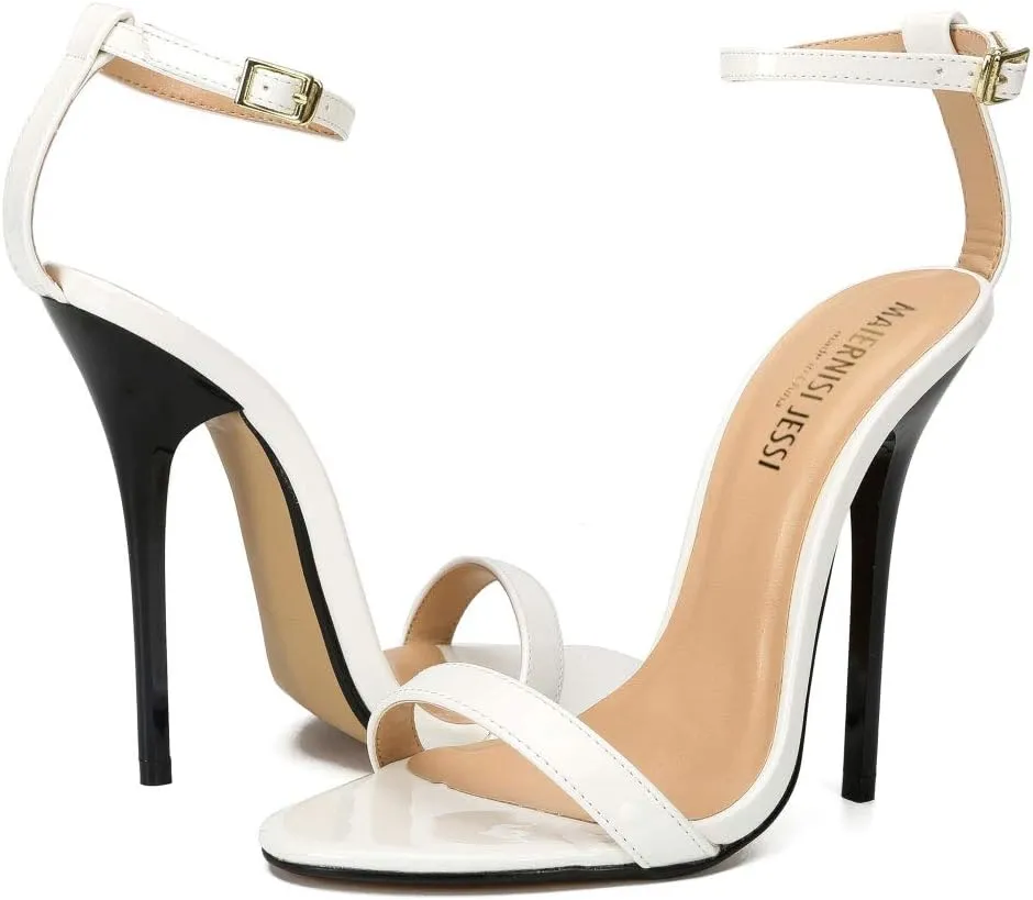 MAIERNISI JESSI Unisex Men's Women's Strappy Sandals Heels, Stilletos High Heeled Sandals
