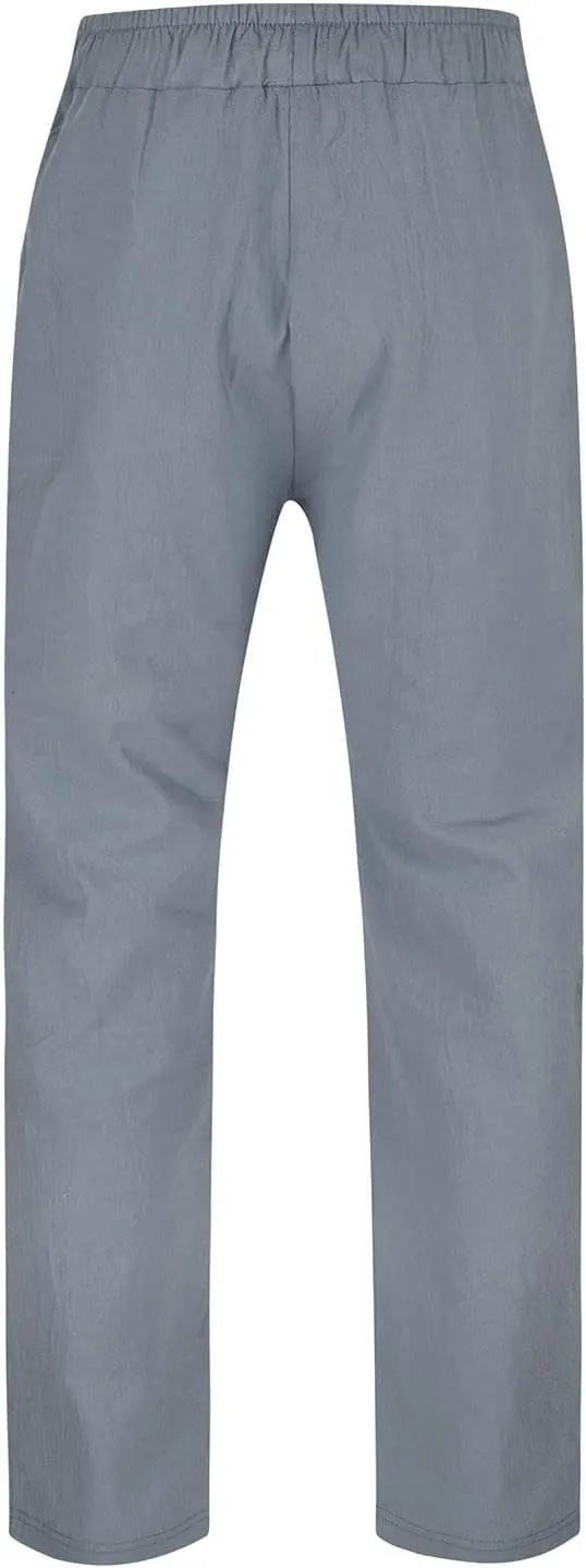 Men Hippie Harem Pants Baggy Linen Boho Yoga Casual Drop Crotch Trousers Linen Cotton Summer Beach Pants 3/4 Shorts
