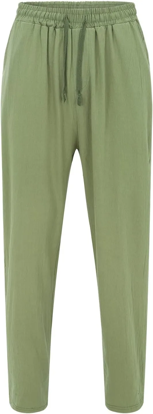 Men Lightweight Jogging Pant Chinos Work Joggers Comfort Fit Sport Casual Sweatpants Loungewear Sweat Pants