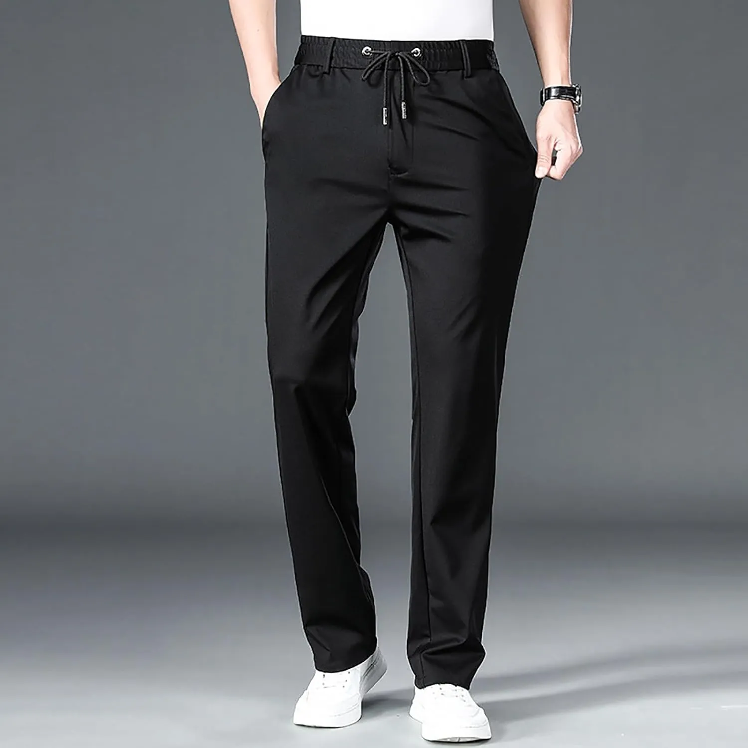 Men Lightweight Jogging Pant Pull On Work Joggers Relaxed Fit Sport Casual Sweatpants Breathable Sweat Pants