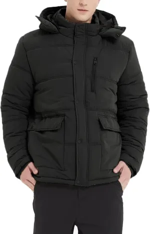 Mens Autumn And Winter Fashion Casual Hooded Loose Thickened Warm Cotton Coat Cotton Padded Jacket Men S Light