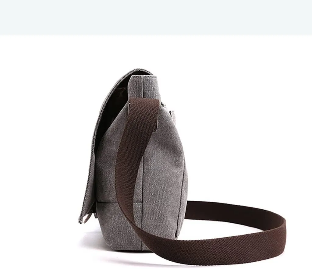Men's Canvas Crossbody Shoulder Messenger Bags Man Cross Body Bag Casual Portable Male Bag