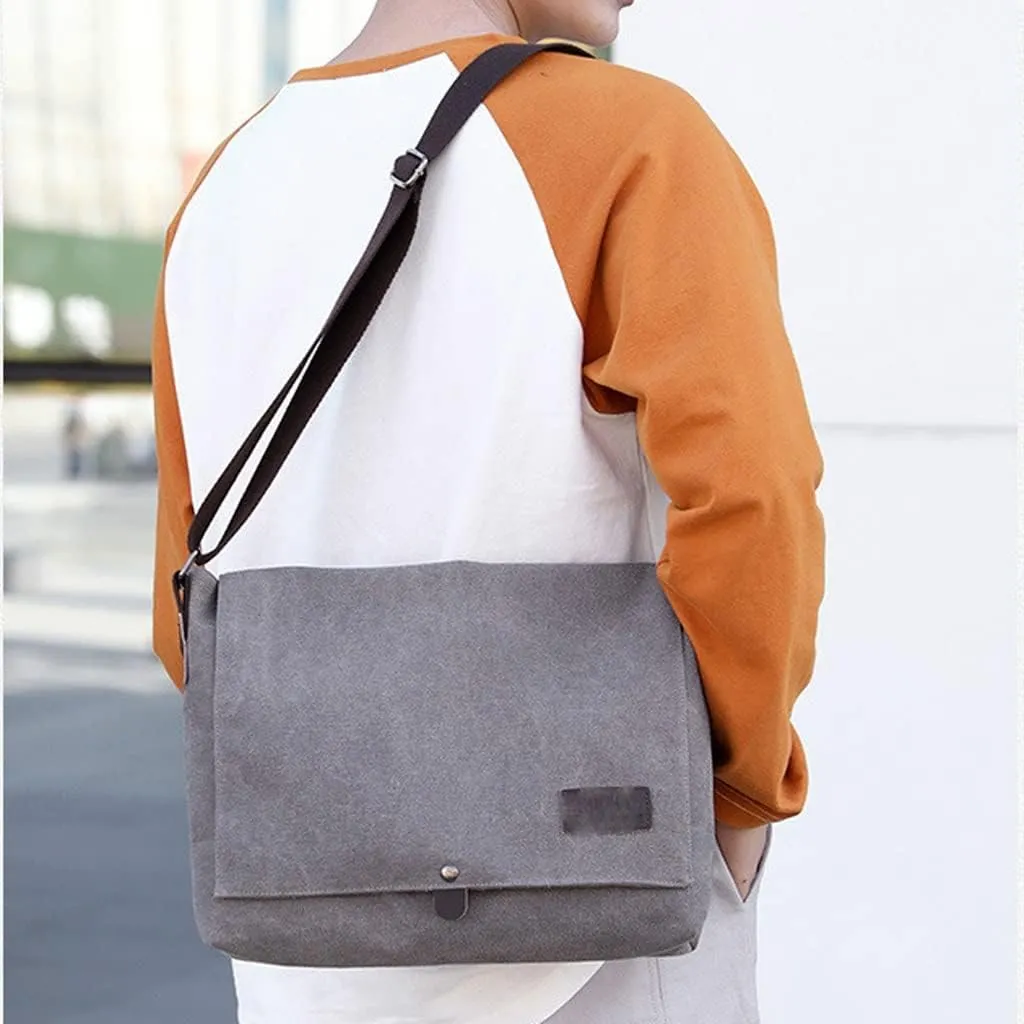 Men's Canvas Crossbody Shoulder Messenger Bags Man Cross Body Bag Casual Portable Male Bag