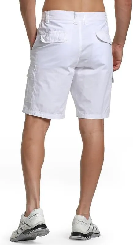 Men's Cargo Shorts 6 Pockets Cotton Shorts Work Casual Hiking Shorts