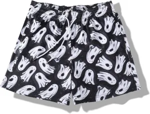 Men's Graphic Print Shorts Retro Basketball Shorts Cool Mesh Shorts