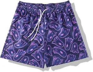 Men's Graphic Print Shorts Retro Basketball Shorts Cool Mesh Shorts