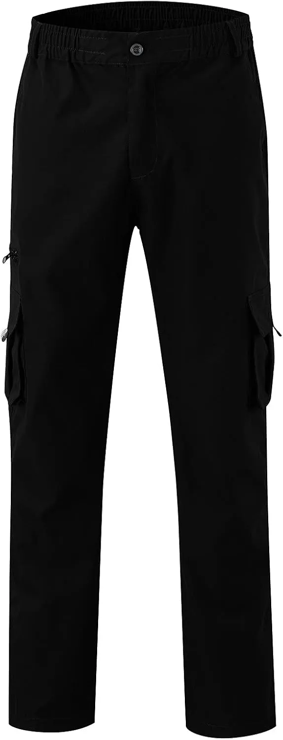 Men's Lightweight Jogging Pant Lounge Work Joggers Comfort Fit Sport Casual Sweatpants Elastic Waist Pants