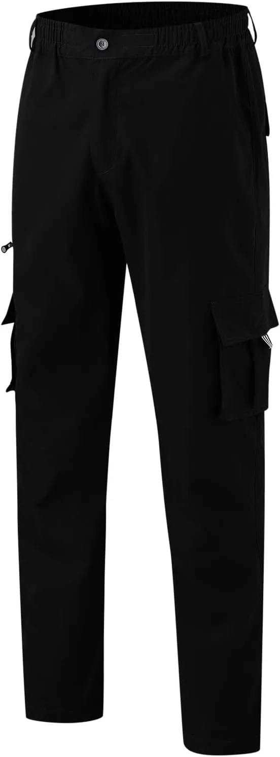 Men's Lightweight Jogging Pant Lounge Work Joggers Comfort Fit Sport Casual Sweatpants Elastic Waist Pants