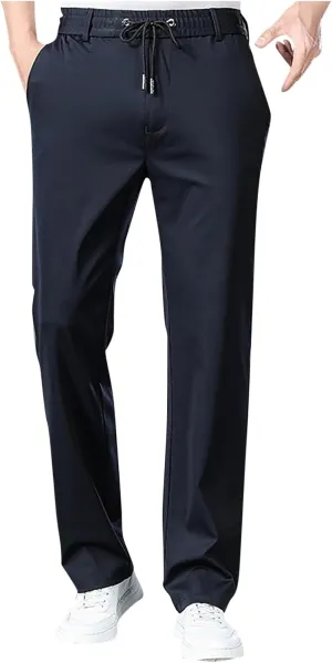 Men's Lightweight Jogging Pant Lounge Work Joggers Relaxed Fit Sports Casual Sweatpant Cuffed Sweat Pants