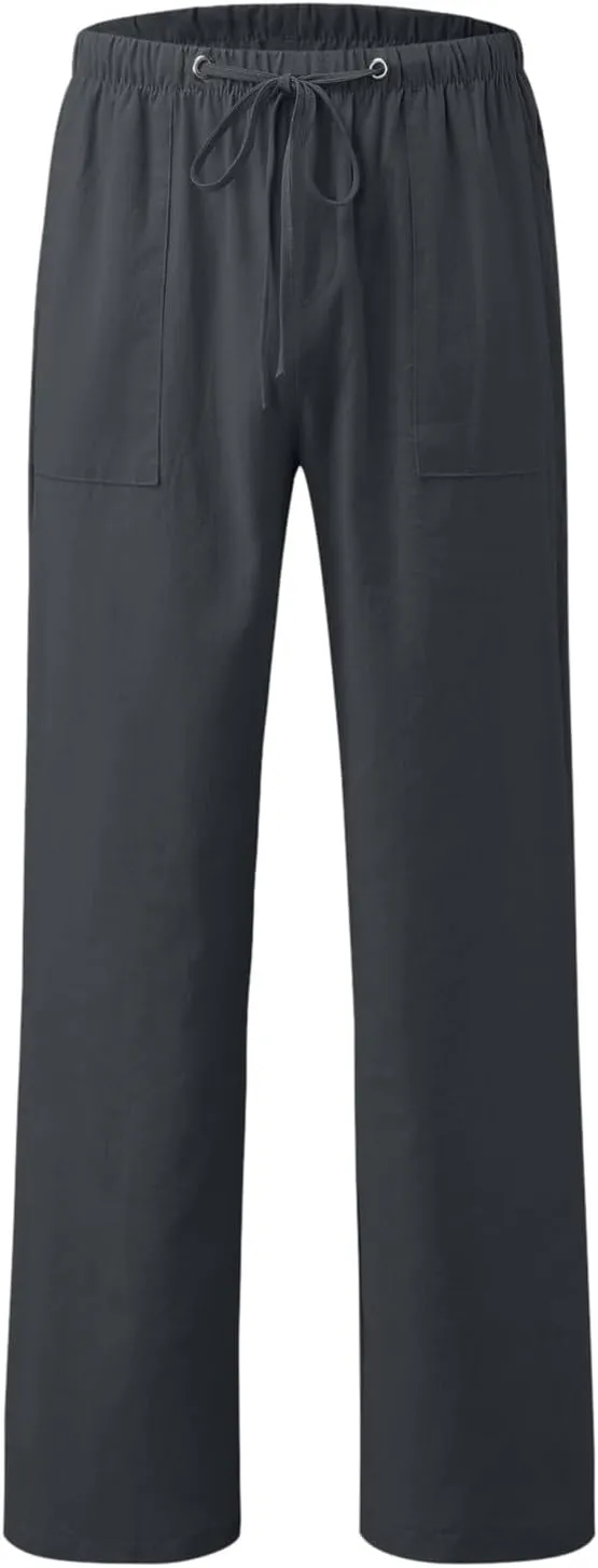 Mens Lightweight Jogging Pant Pull-On Work Joggers Comfort Fit Sport Casual Sweatpant Workout Gym Pants