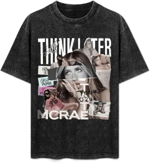 Men's Shirt,Music Short Sleeves Washed Tshirt Cotton Round Neck T Shirt Fashion T-Shirt for Women Soft Shirts