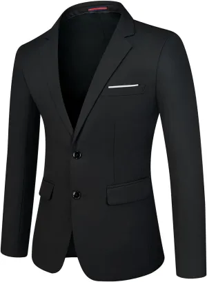 Men's Sport Coats & Blazers Slim Fit Suit Jacket for Men Two Button Sport Coat for Wedding Casual