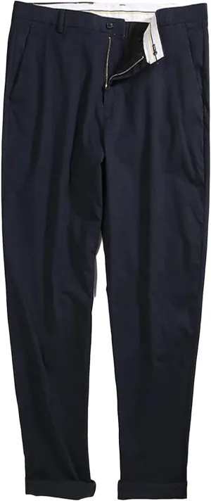 Men's Straight Stretch Chino Pants Dress Pants Slim Fit Skinny Suit Pants Casual Lightweight Pants (52,Dark Blue)