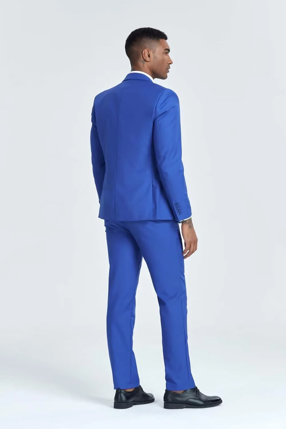 Men's Suit Slim Fit 2 Piece Prom Suits Two Button Jacket Blazer Pants Formal Wedding Dinner Business Tuxedo