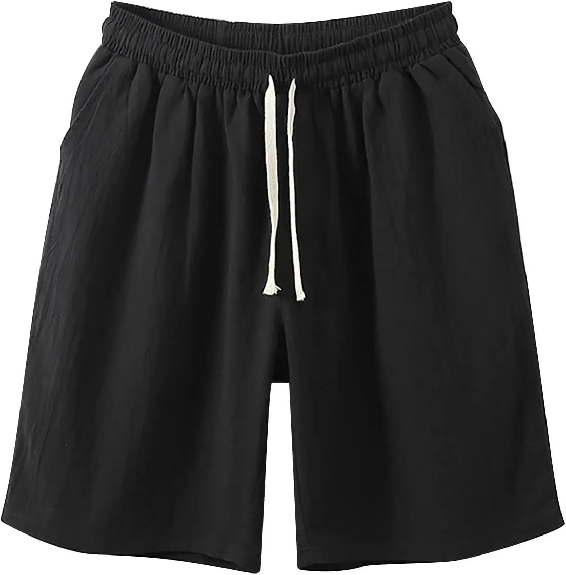 Mens Summer Casual Shorts Stretch Drawstring Yoga Shorts Lightweight Comfy Loose Gym Shorts Vacation Shorts Trendy