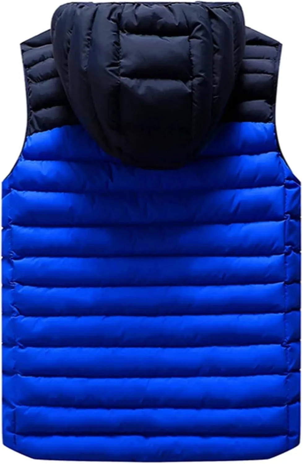 Mens Winter Sleeveless Jacket For Men Down Vest Mens Warm Thick Hooded Coats Male Cotton-Padded Work Waistcoat