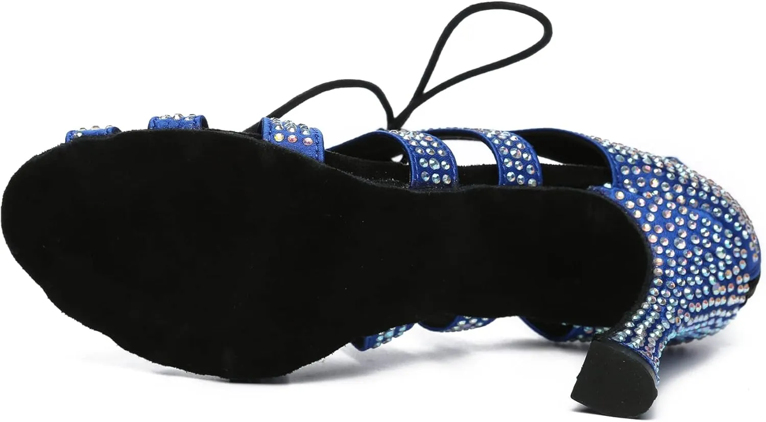 Minishion Fashion Dancing Shoes for Women Lace-up Beaded Party Sandals L485