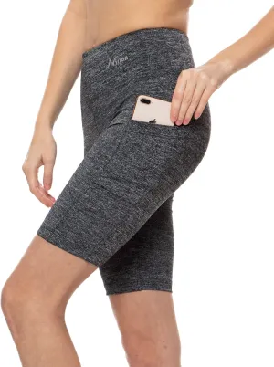 Nirlon Biker Shorts with Pockets - Biker Shorts Women Workout Shorts for Gym & Yoga Shorts for Women Plus Size Biker Shorts