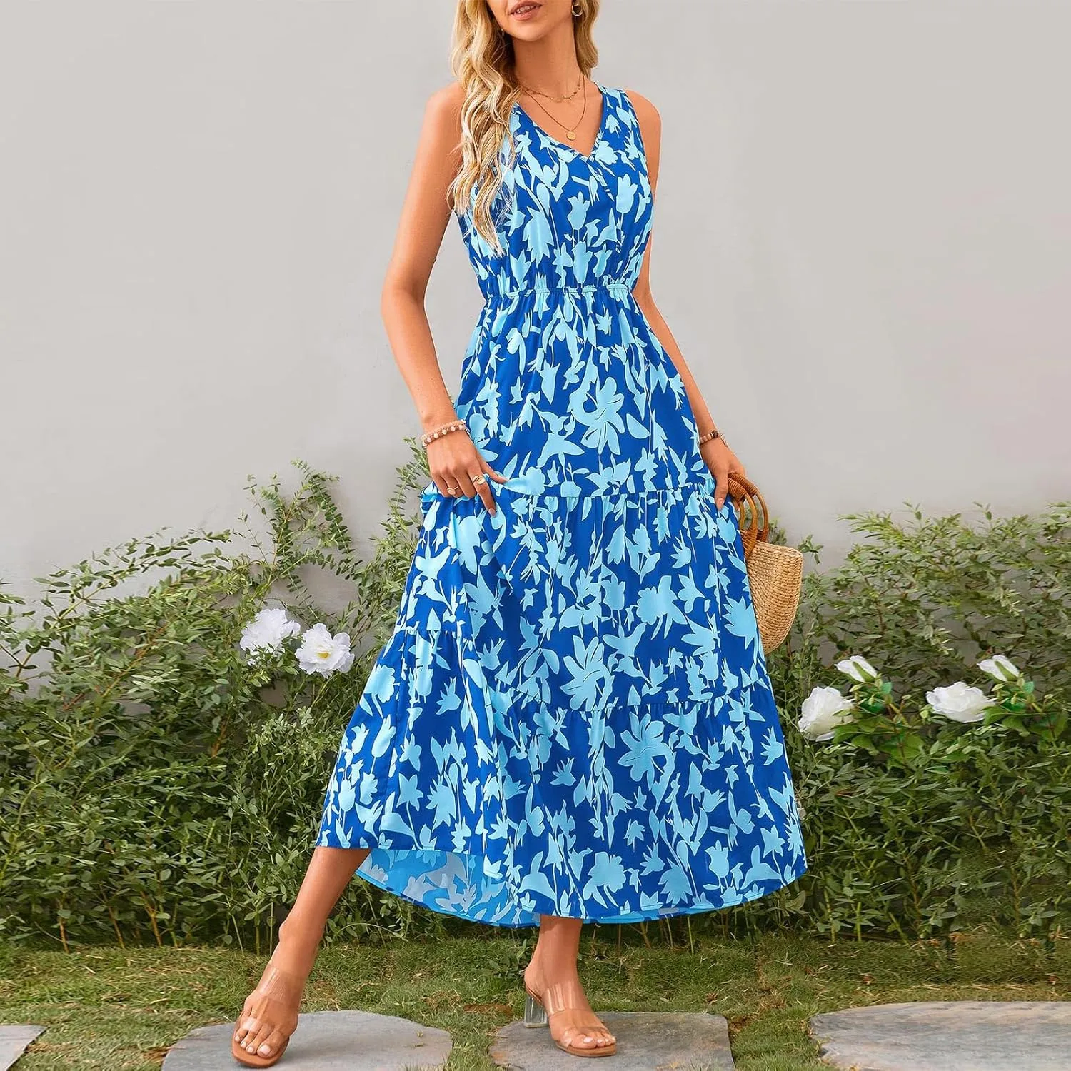 OIOLOYJM Plus Size Summer Dresses for Women 2025 Plus Size Dresses for Curvy Women Wedding Guest Dresses for Women