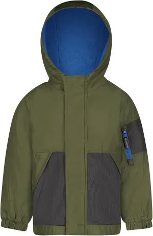 OSHKOSH B'GOSH Boys' Midweight Jersey Lined Hooded Jacket with Zipper Pocket