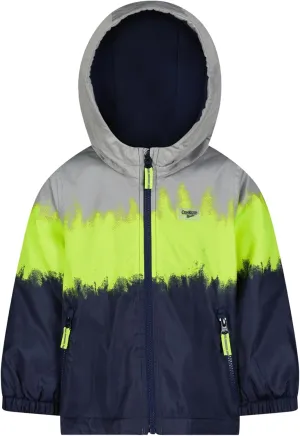OSHKOSH B'GOSH Boys' Midweight Jersey Lined Hooded Jacket with Zipper Pocket