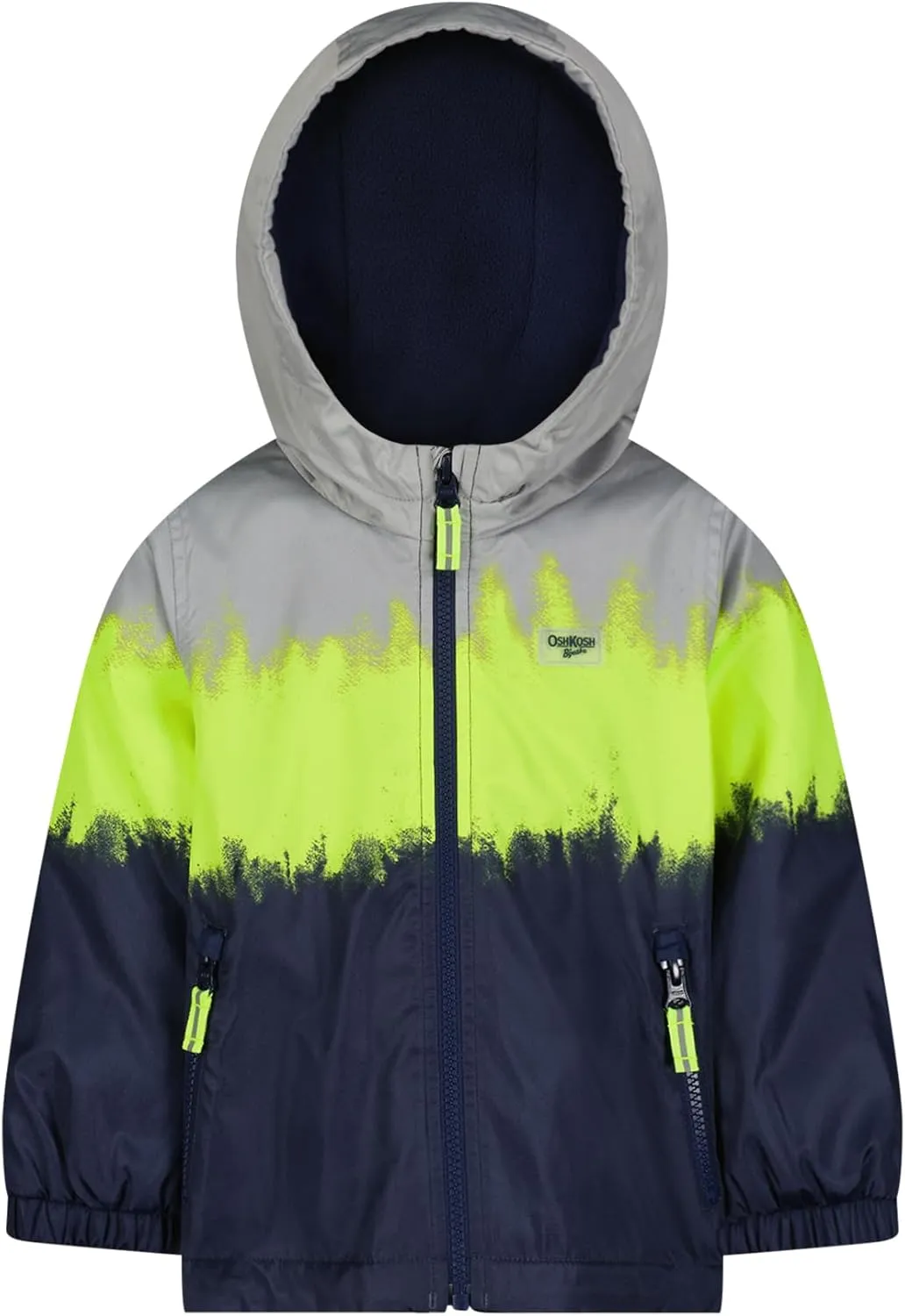 OSHKOSH B'GOSH Boys' Midweight Jersey Lined Hooded Jacket with Zipper Pocket