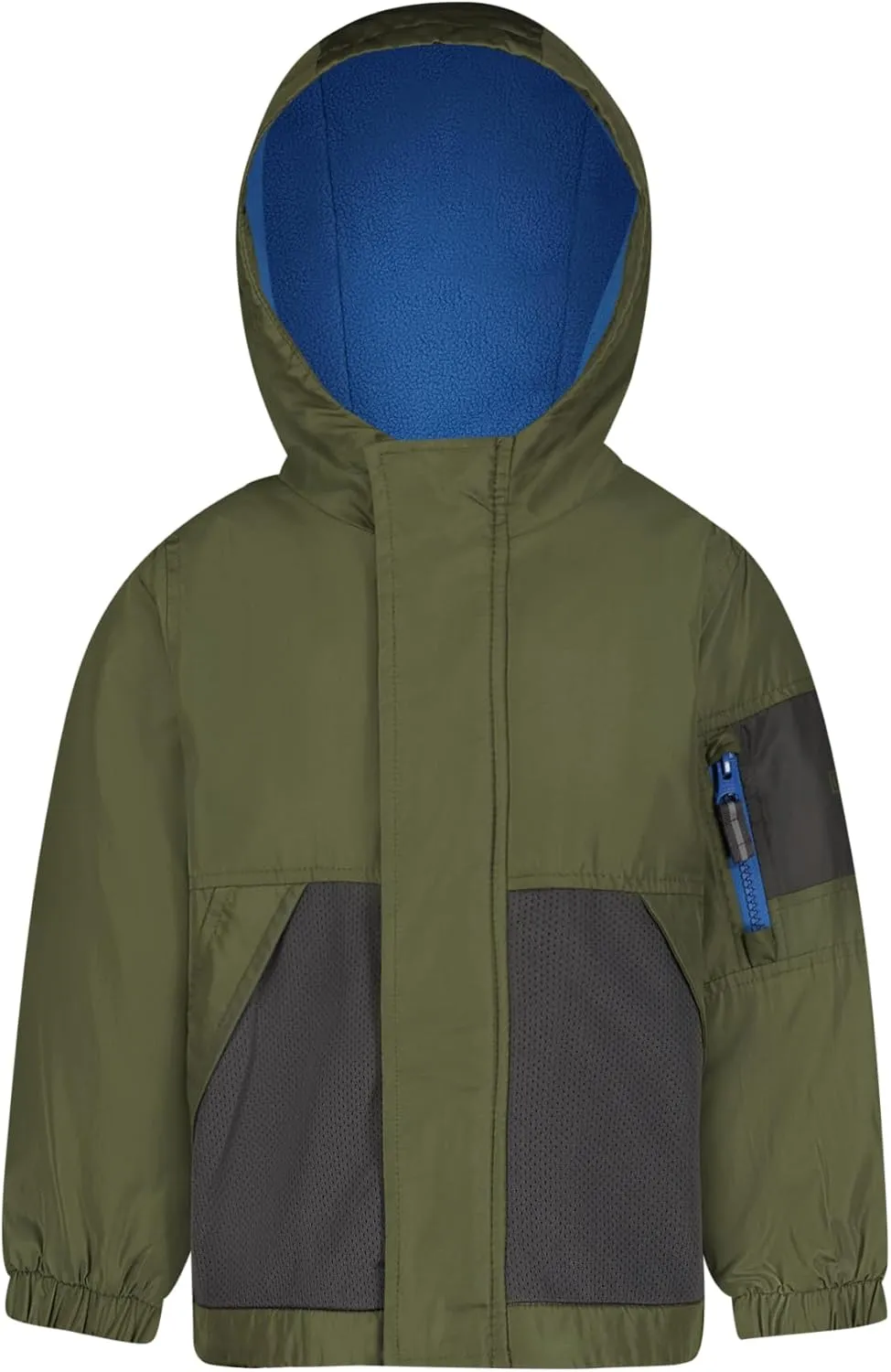 OSHKOSH B'GOSH Boys' Midweight Jersey Lined Hooded Jacket with Zipper Pocket
