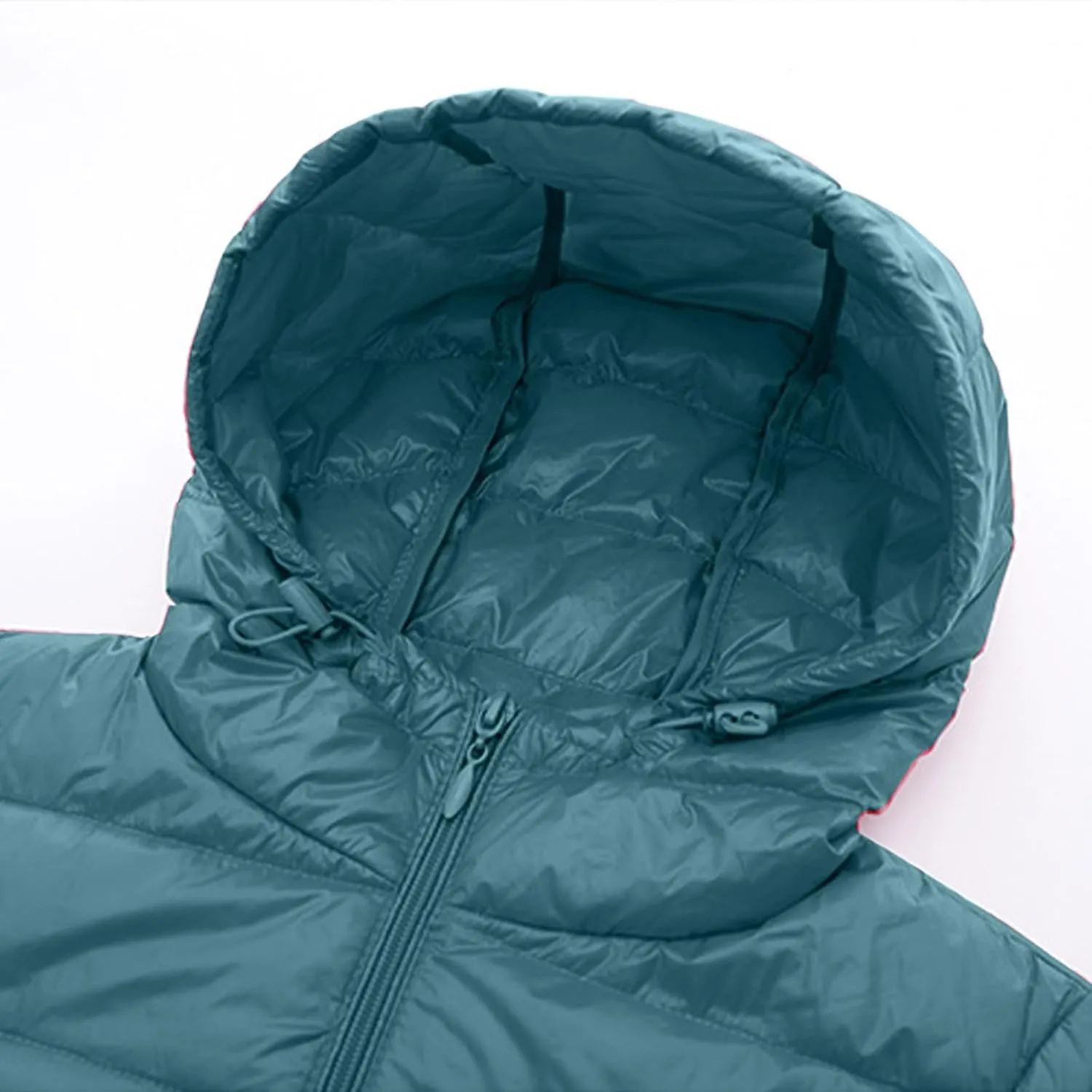 Packable Puffer Jacket Women Lightweight Padded Coats with Hood Long Winter Warm Casual Travel Down Jackets