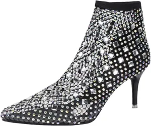 Pumps Shoes Dressy Fashion Comfortable Women's Fishnet Single Shoes High Heel Sandals Pointed Toe Stiletto Fishnet