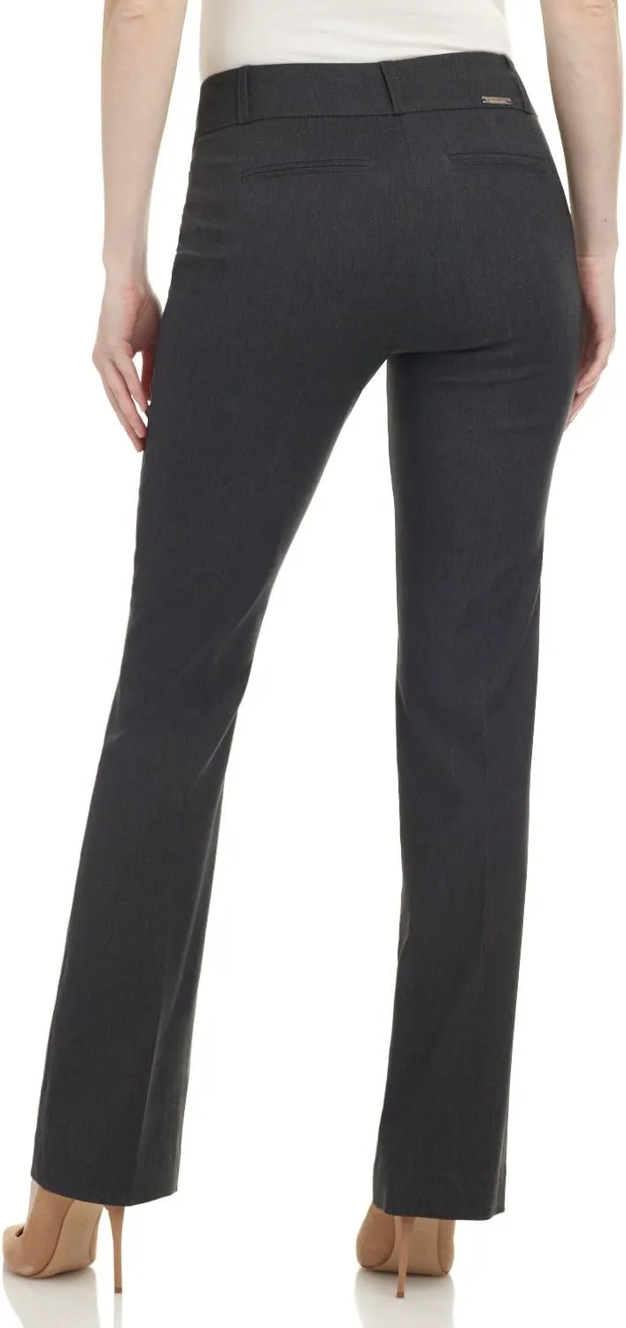 Rekucci Womens Ease into Comfort Fit Barely Bootcut Business Casual Stretch Pants in Regular/Tall/Petite fit