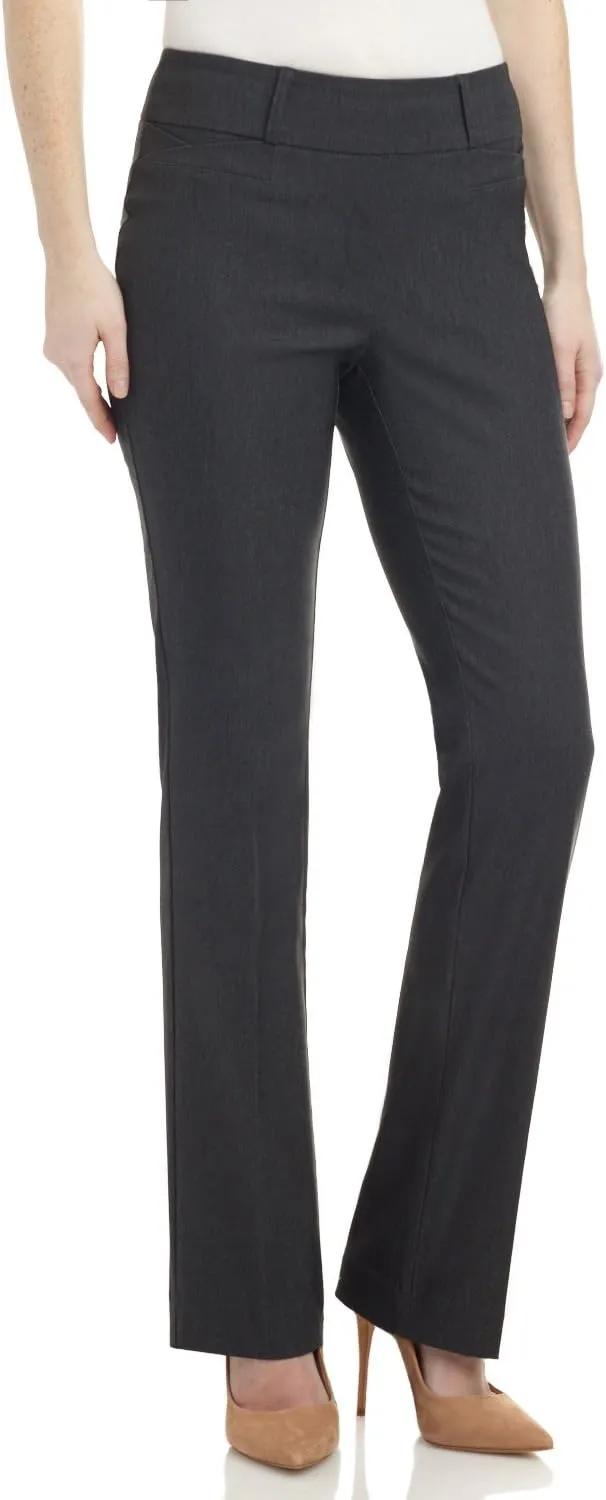 Rekucci Womens Ease into Comfort Fit Barely Bootcut Business Casual Stretch Pants in Regular/Tall/Petite fit