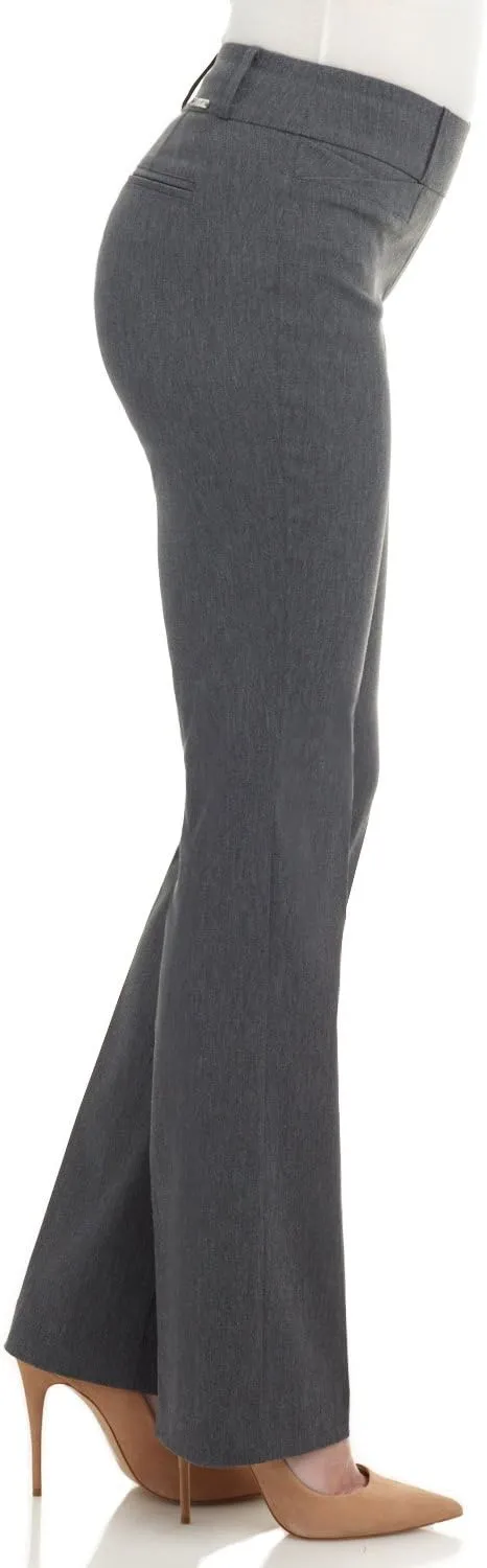 Rekucci Womens Ease into Comfort Fit Barely Bootcut Business Casual Stretch Pants in Regular/Tall/Petite fit