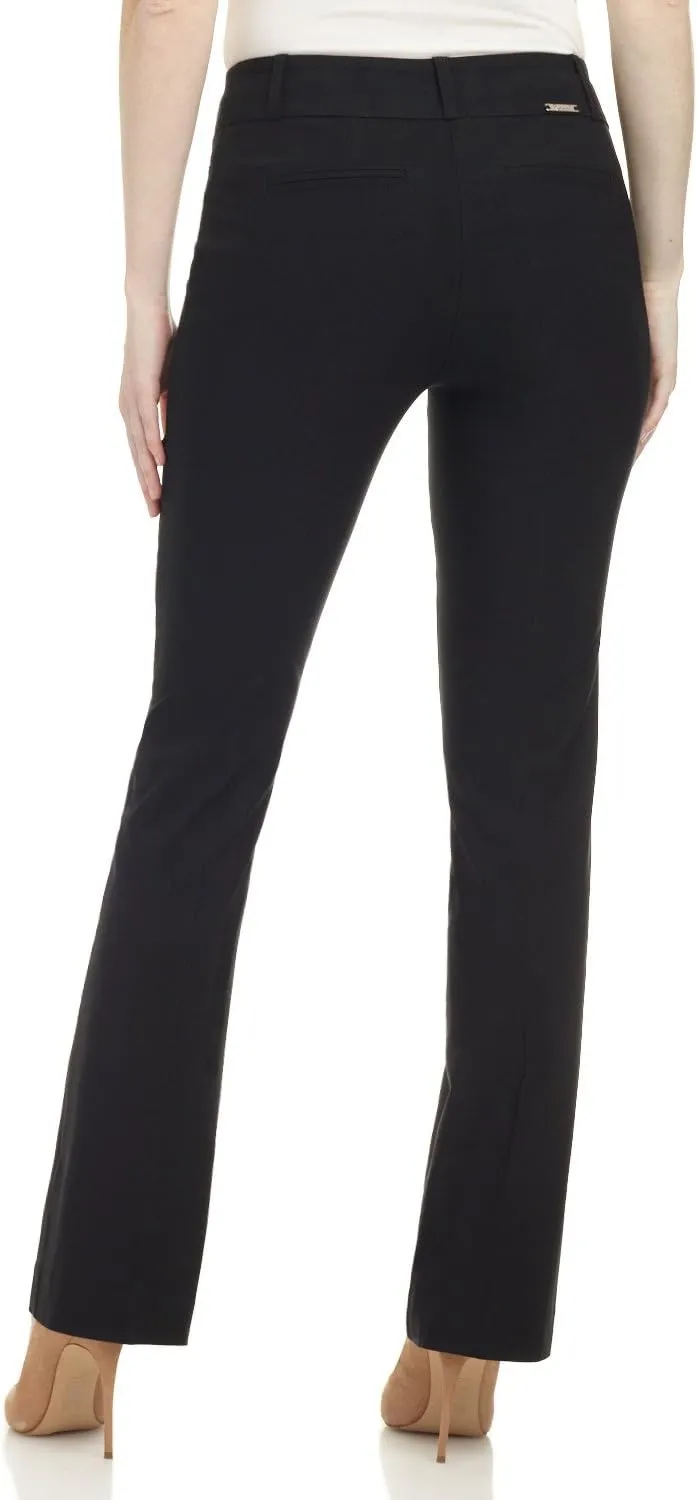 Rekucci Womens Ease into Comfort Fit Barely Bootcut Business Casual Stretch Pants in Regular/Tall/Petite fit