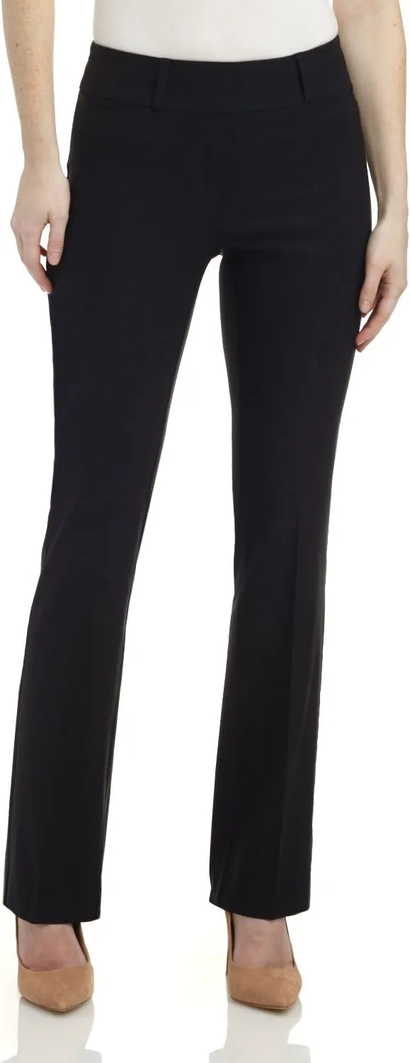 Rekucci Womens Ease into Comfort Fit Barely Bootcut Business Casual Stretch Pants in Regular/Tall/Petite fit