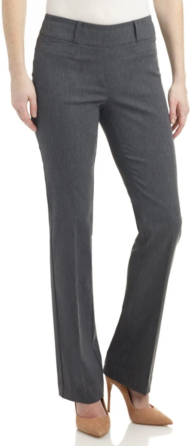 Rekucci Womens Ease into Comfort Fit Barely Bootcut Business Casual Stretch Pants in Regular/Tall/Petite fit