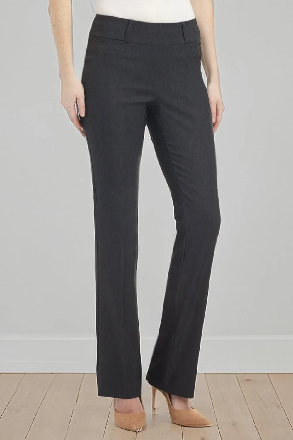 Rekucci Womens Ease into Comfort Fit Barely Bootcut Business Casual Stretch Pants in Regular/Tall/Petite fit