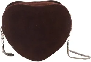 RICHTRUE Burgundy Crossbody Purses Women Velvet Clutch Purse Small Heart Purse Y2k Bag Valentines Day Lipstick Evening Bag