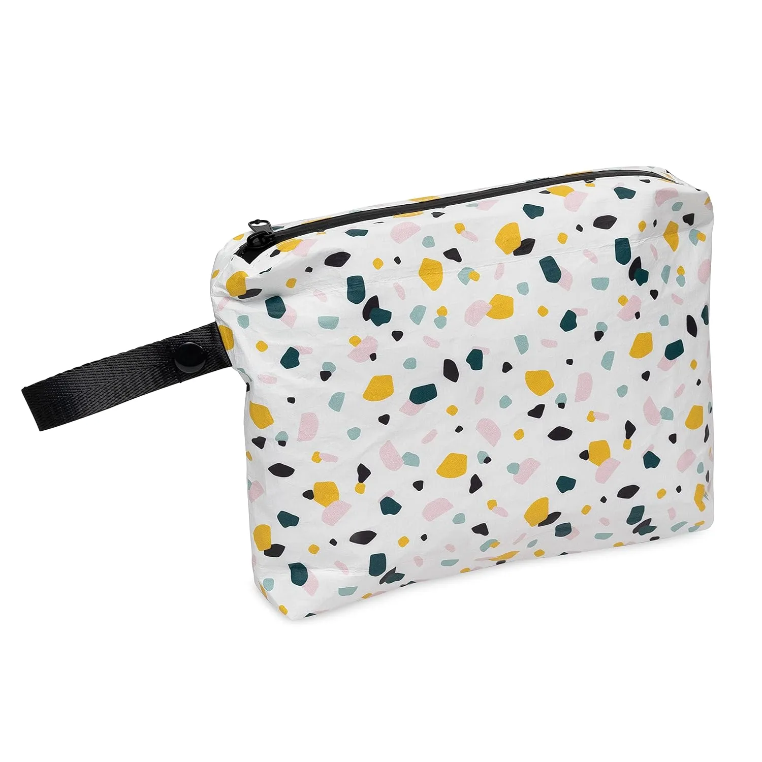 Rolling Nomad Tyvek Zippered Pouch, Wet Bikini Bag, Travel, Toiletry, Pool, Beach Essential, Waterproof, Summer Must Haves, 8x6.5x1 (Small)