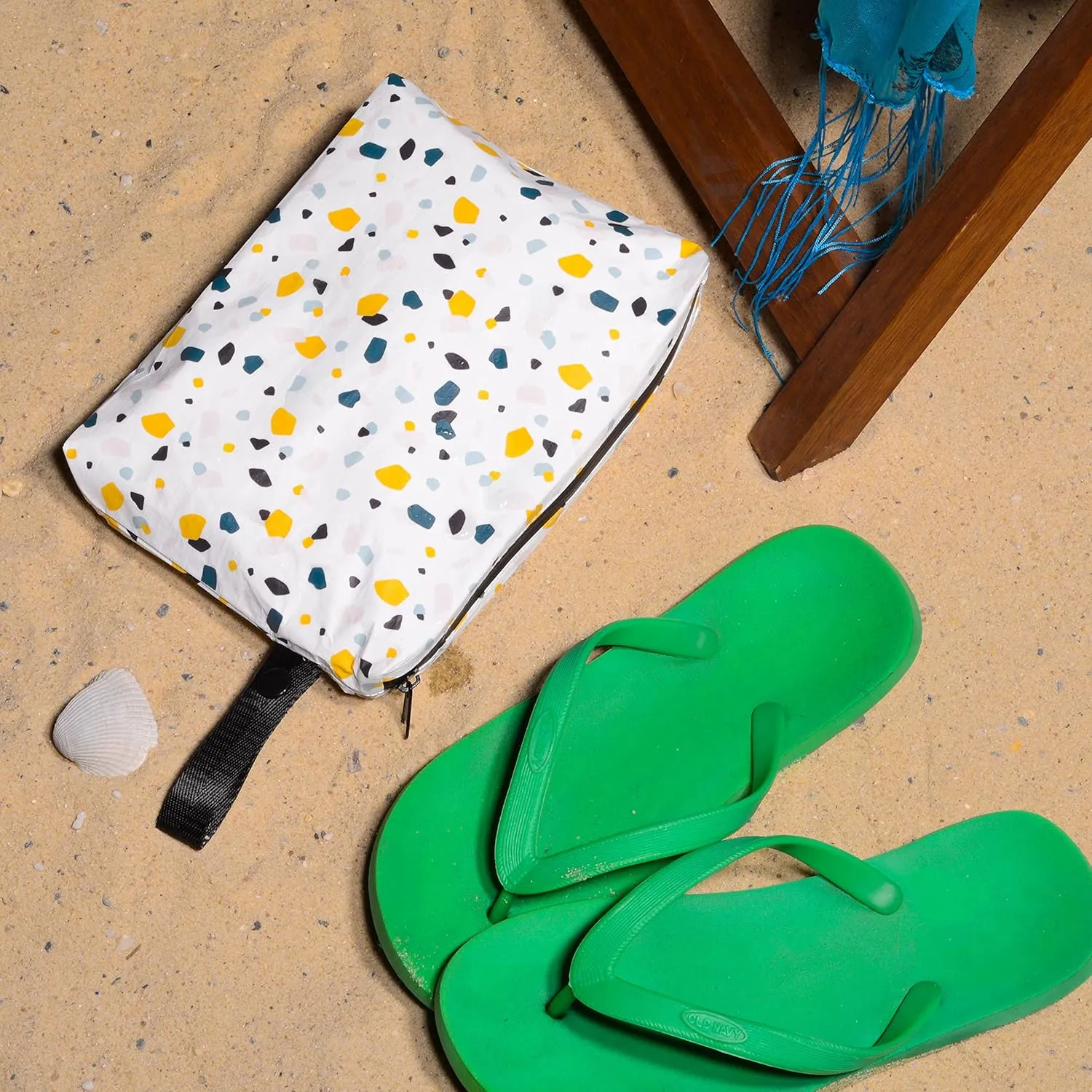 Rolling Nomad Tyvek Zippered Pouch, Wet Bikini Bag, Travel, Toiletry, Pool, Beach Essential, Waterproof, Summer Must Haves, 8x6.5x1 (Small)