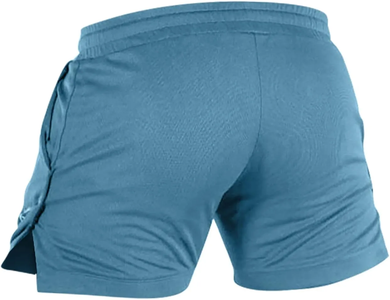 Running Shorts for Men Drawstring Shorts with Pockets Bodybuilding Shorts Gym Short Bottoms Work Shorts for Men