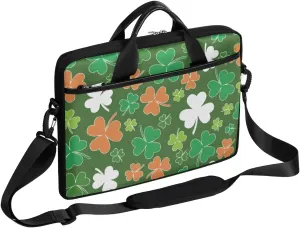 Saint Patrick's Day Theme Laptop Shoulder Bag Tablet Computer Notebook Sleeve Messenger Bags Carrying Case with Strap Briefcase Tote for 14 15 in Laptops