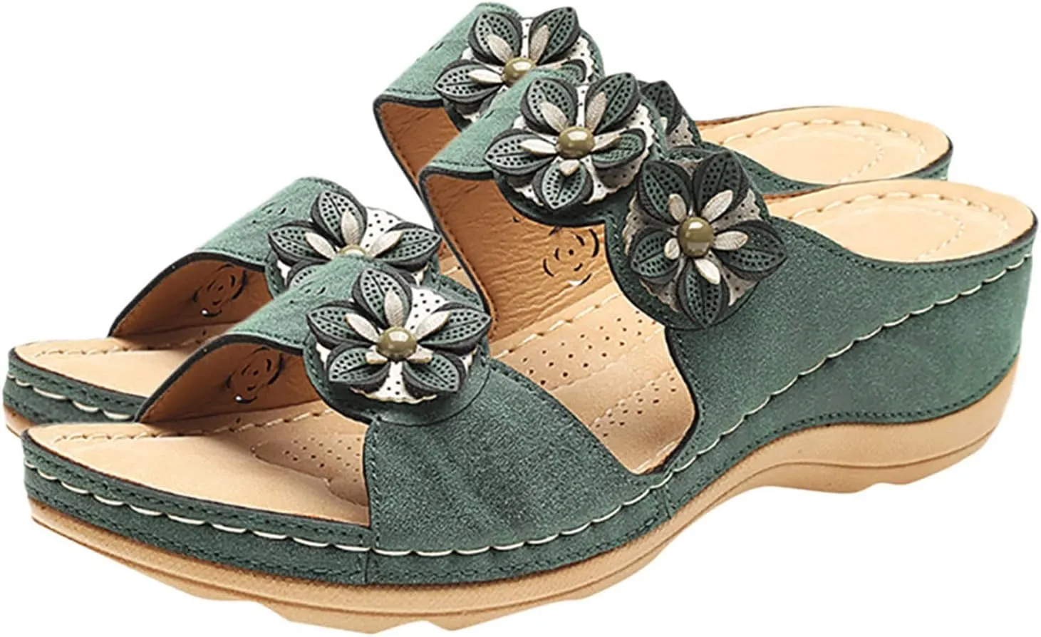 Sandals for Women Dressy, Sandals Women Premium Orthopedic Open Toe Sandals Retro Anti-Slip Breathable Sandals