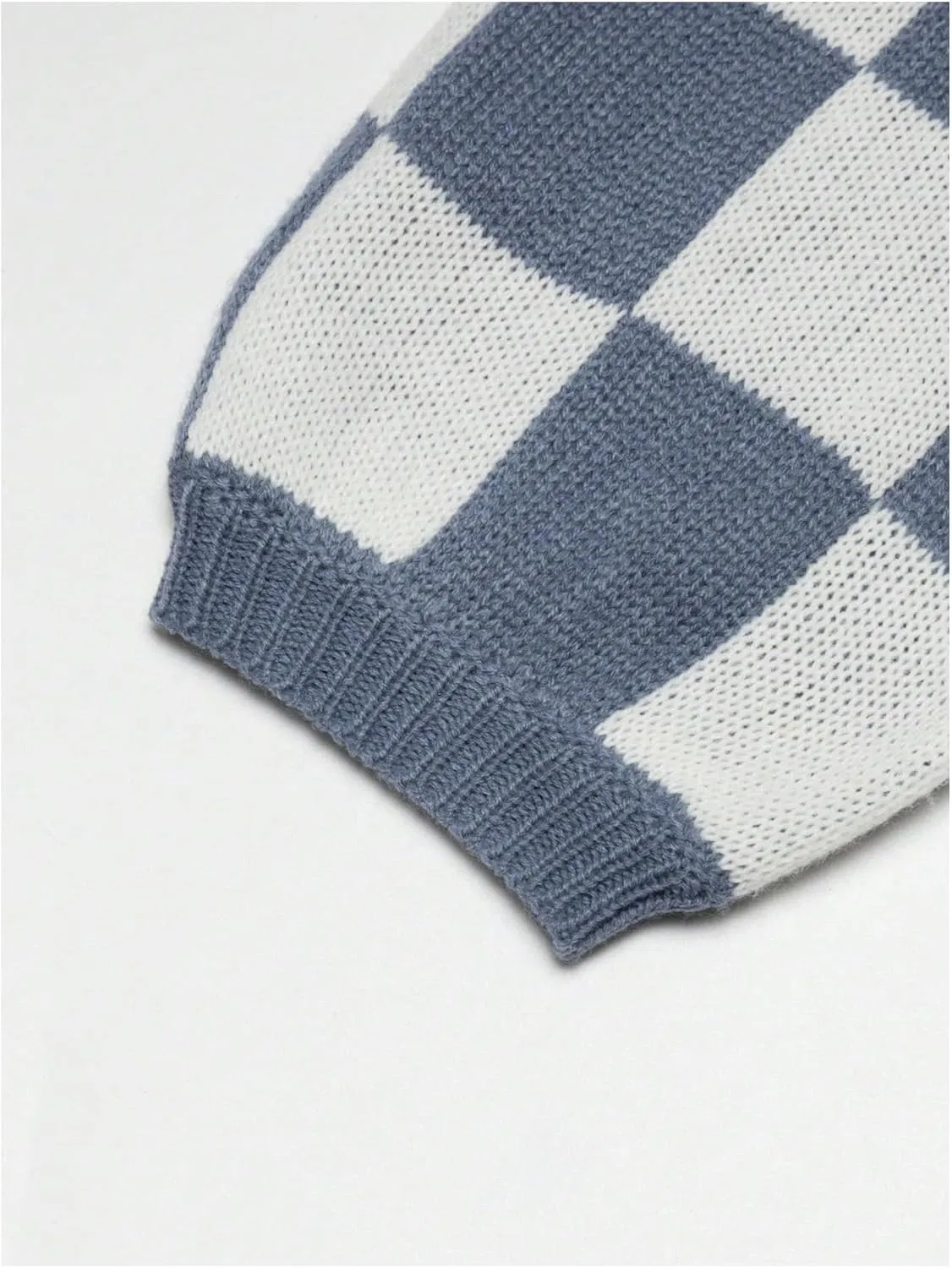 SHENHE Women's Oversized Plaid Outwear Open Front Knit Sweater Long Sleeve Casual Cardigan