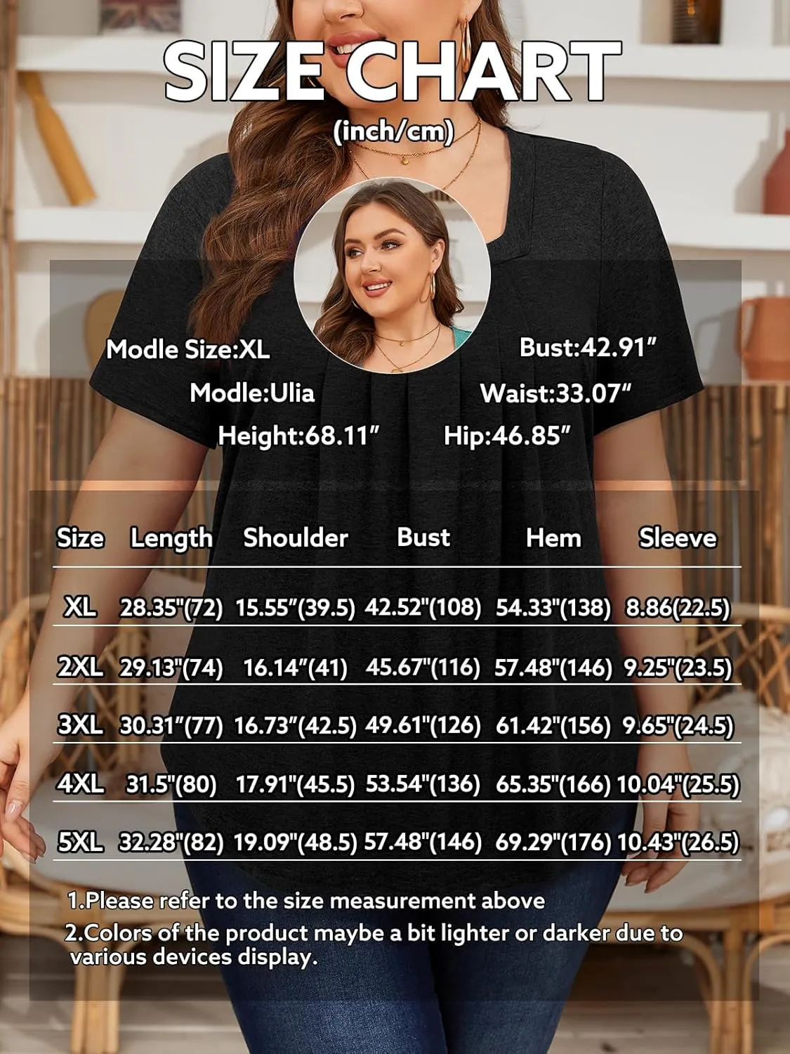 Siddhe Plus Size Tops for Women Short Sleeve Square Neck Summer Loose Fit Tunic Top for Leggings